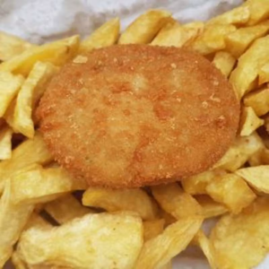 Fish Cake and Chips Kids Meal